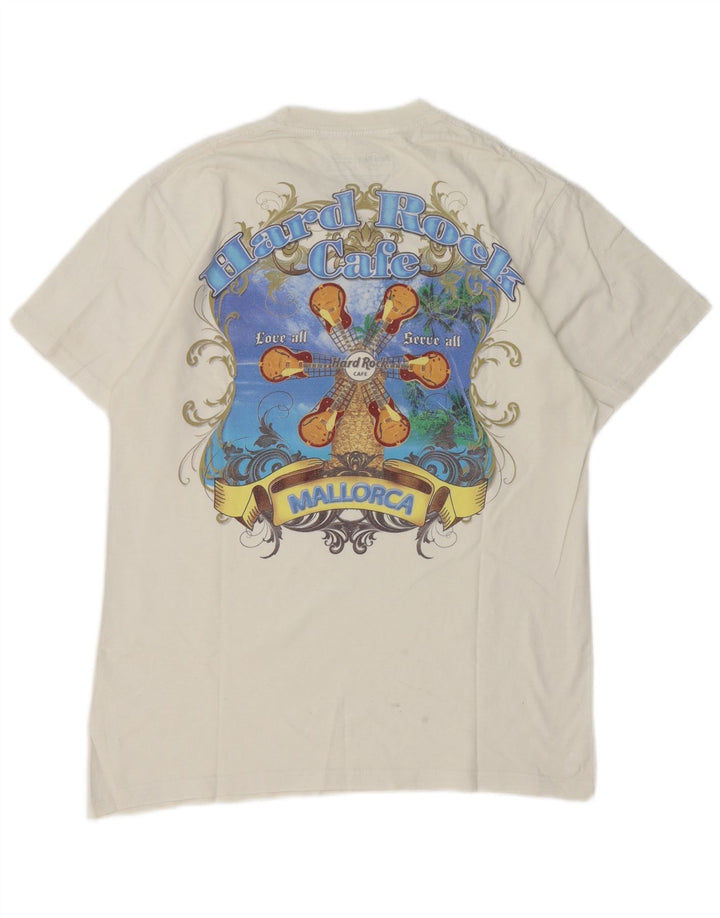 Hard Rock Cafe Mallorca Tricou grafic Top Medium Alb Bumbac