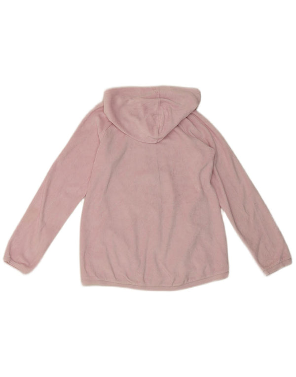 Pulover Benetton pentru fete, cu fermoar, 11-12 ani, bumbac roz 2XL