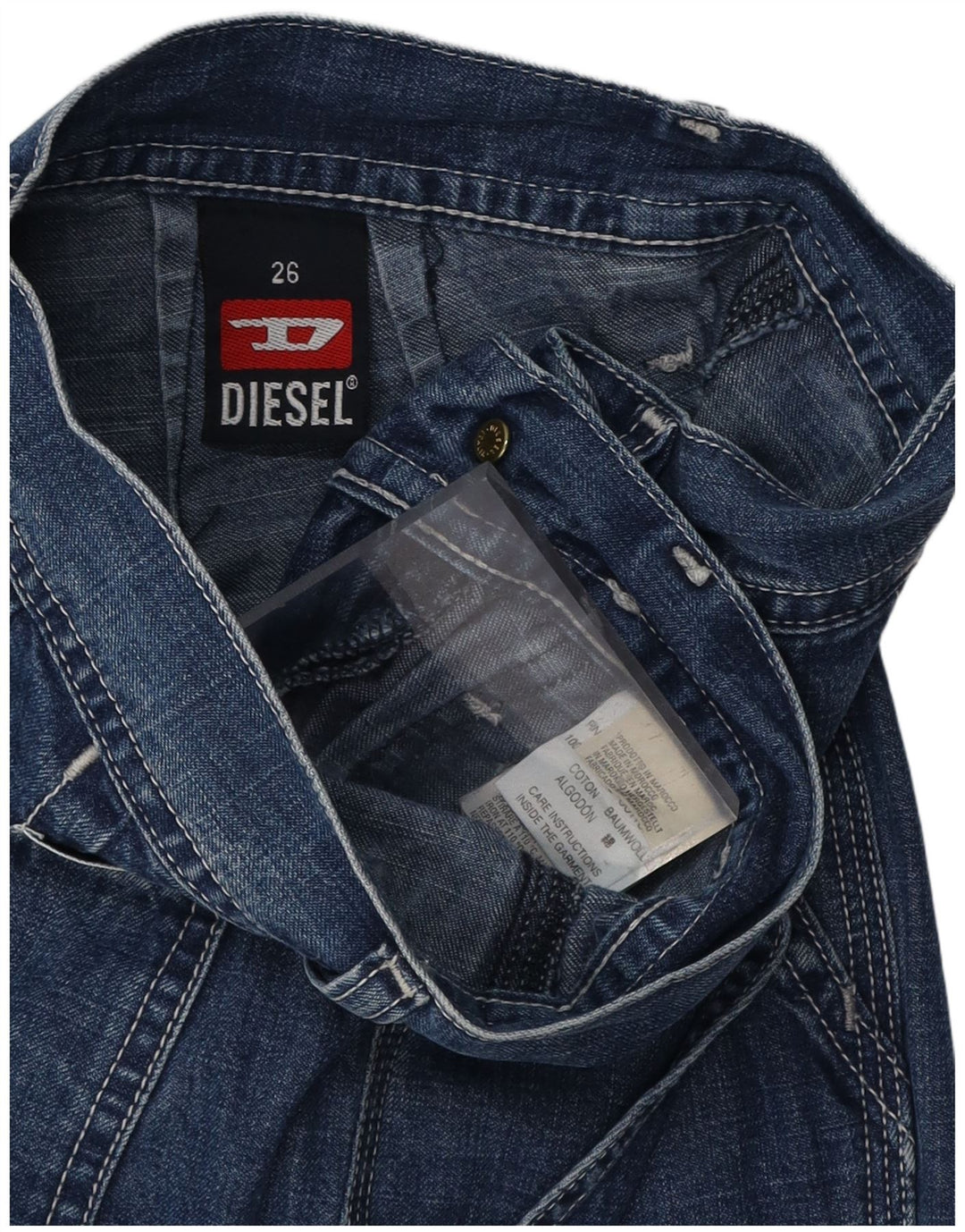 DIESEL Blugi Bootcut pentru Damă W26 L27 Bumbac Albastru