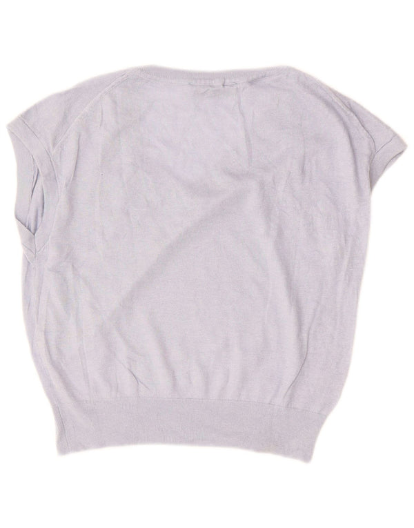 ZARA Crop Vest Tank Top pentru femei UK 10 Small Purple