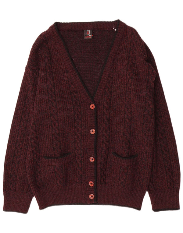 Pulover cardigan Rinaldi pentru femei UK 14 Lână maro mare