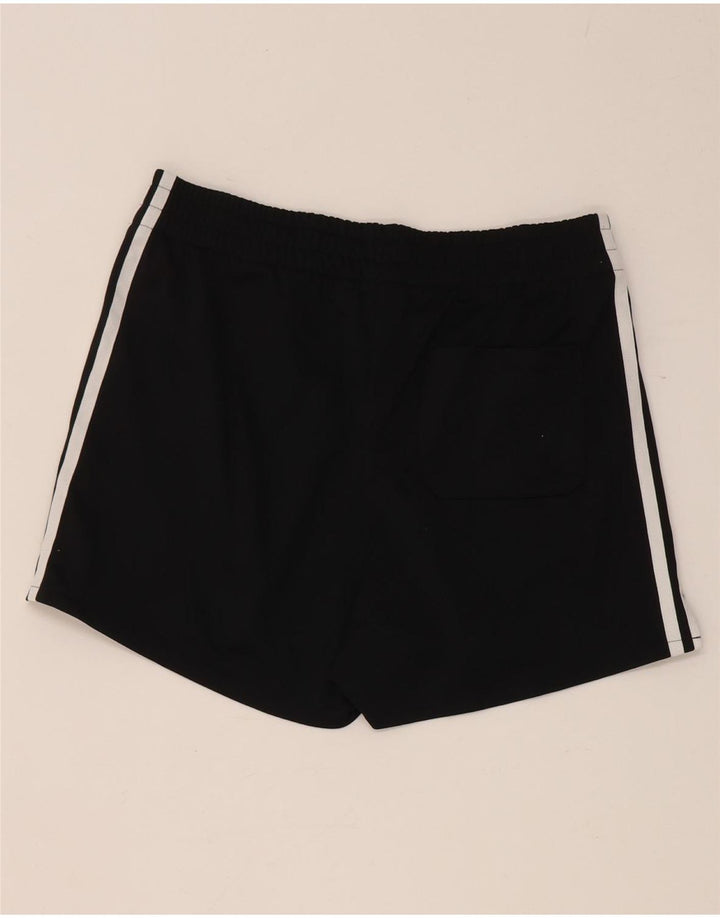 Pantaloni scurți sport Adidas pentru femei UK 10 Small Negru Poliester