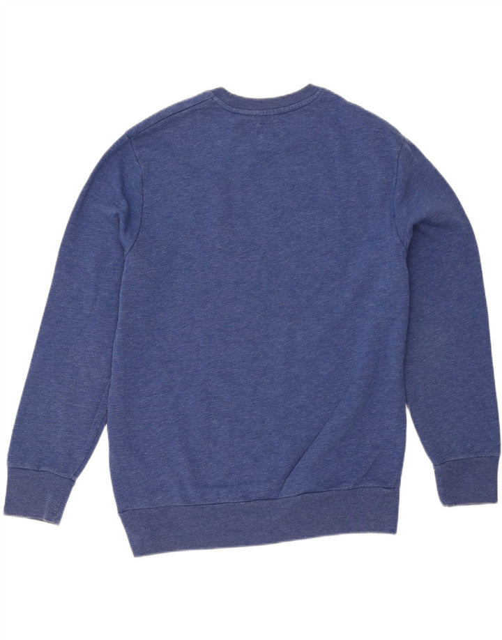 LEVI'S Womens Graphic Sweatshirt Jumper UK 16 Large Blue Cotton Vintage Levi's and Second-Hand Levi's from Messina Hembry 