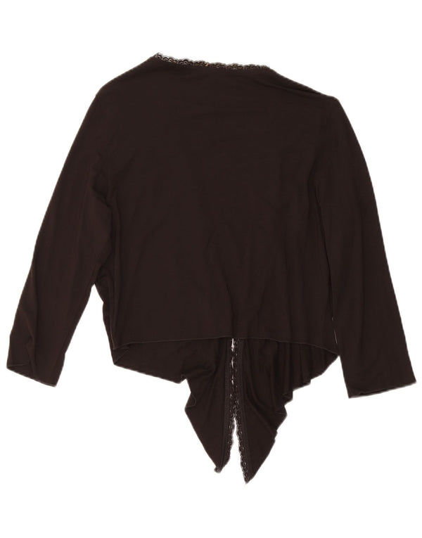 PHASE EIGHT Top cardigan cu mâneci 3/4 pentru femei UK 14 Maro mediu