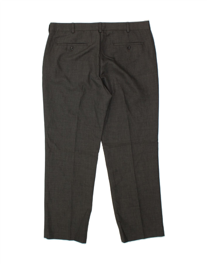 IZOD Mens Slim Casual Trousers W36 L30  Grey Polyester Vintage Izod and Second-Hand Izod from Messina Hembry 