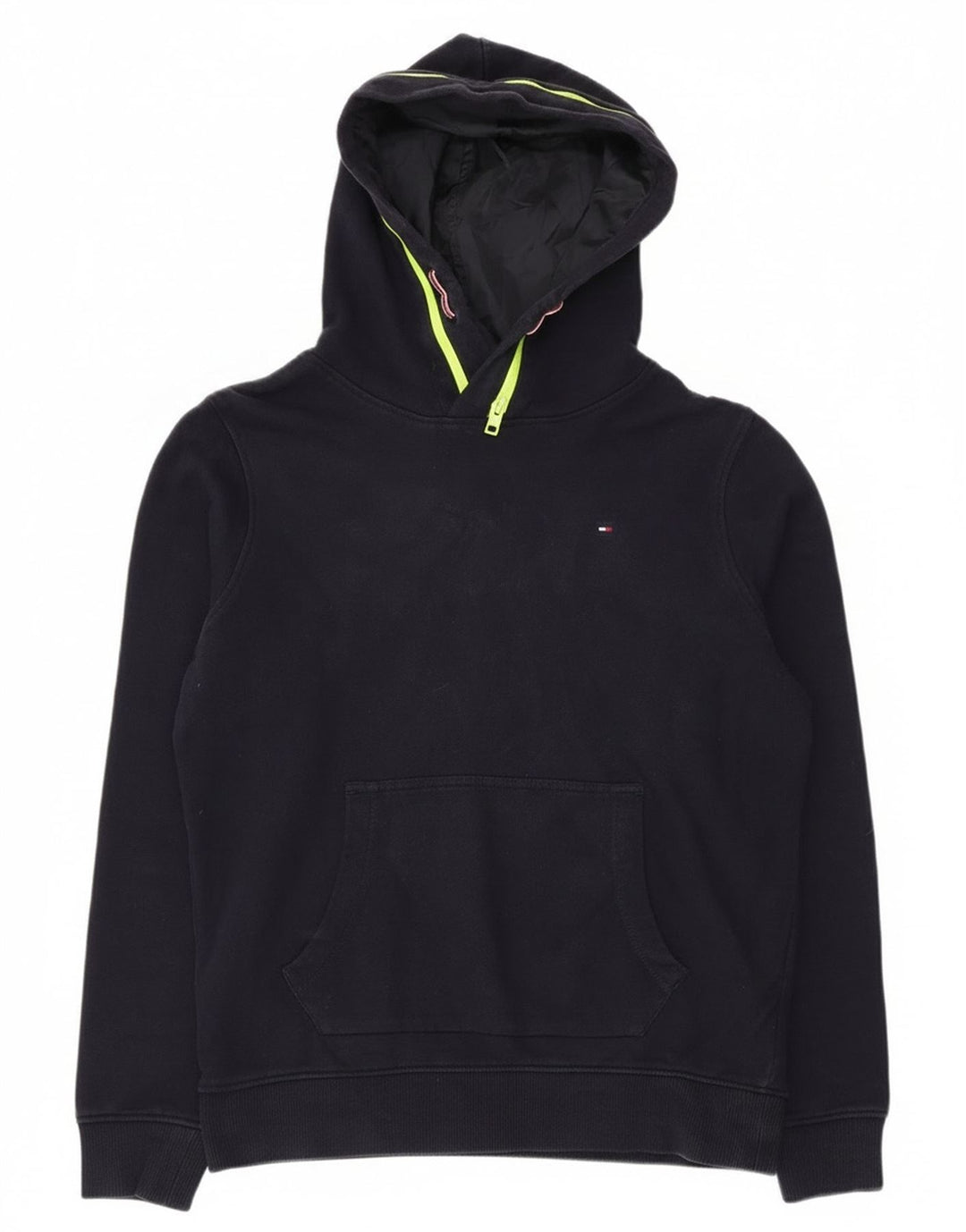 Pulover cu glugă Tommy Hilfiger pentru băieți 13-14 ani Poliester bleumarin