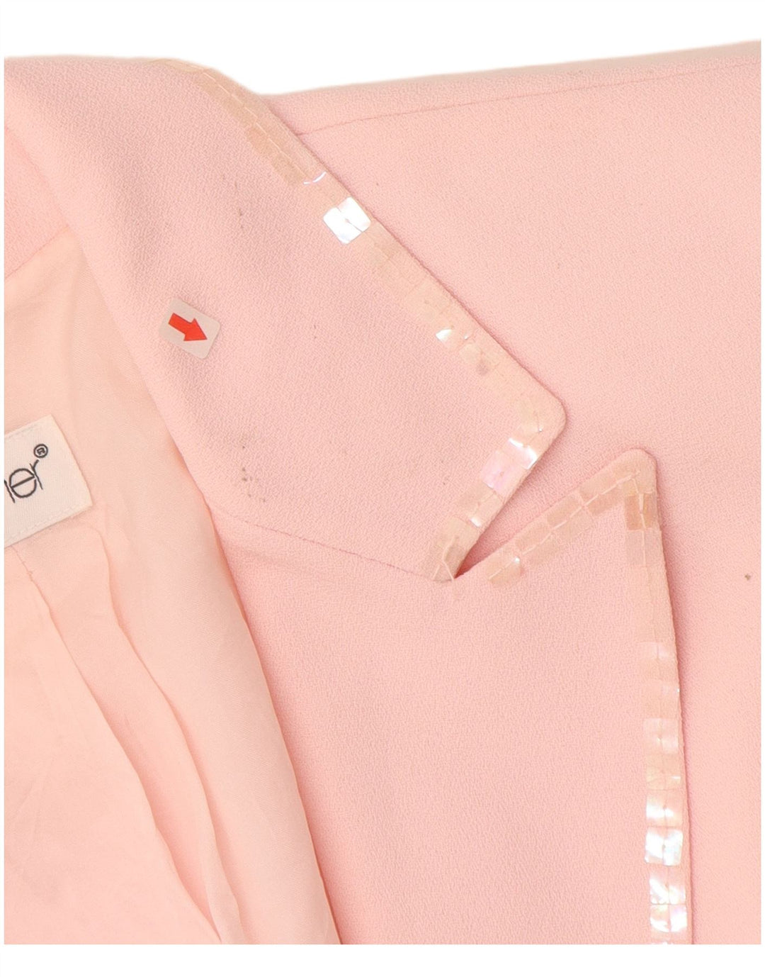 Jachetă pentru femei TOGETHER cu 1 nasture UK 12 Poliester roz mediu