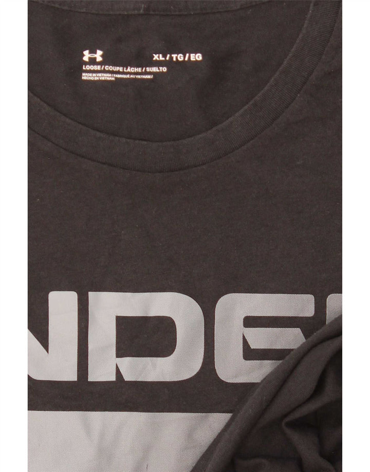 Tricou grafic pentru bărbați Under Armour Top XL Negru