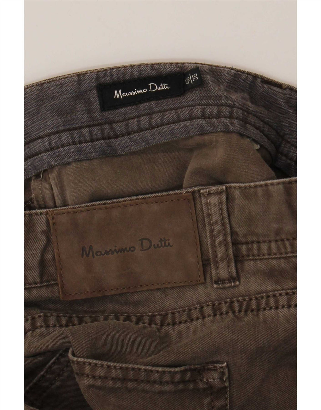 Blugi drepți Massimo Dutti pentru bărbați EU 48 XL W38 L29 maro