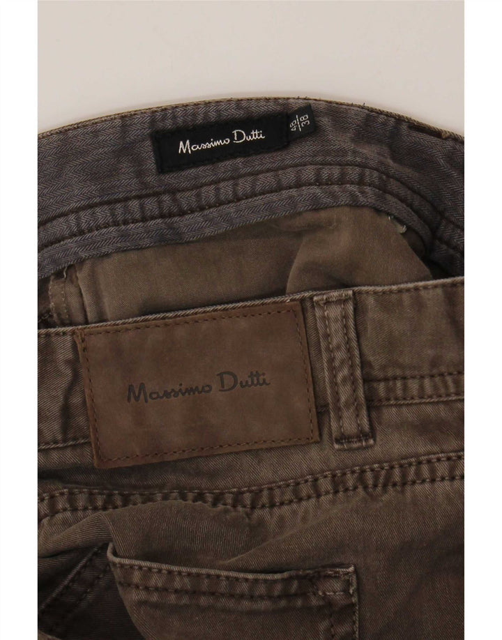 Blugi drepți Massimo Dutti pentru bărbați EU 48 XL W38 L29 maro