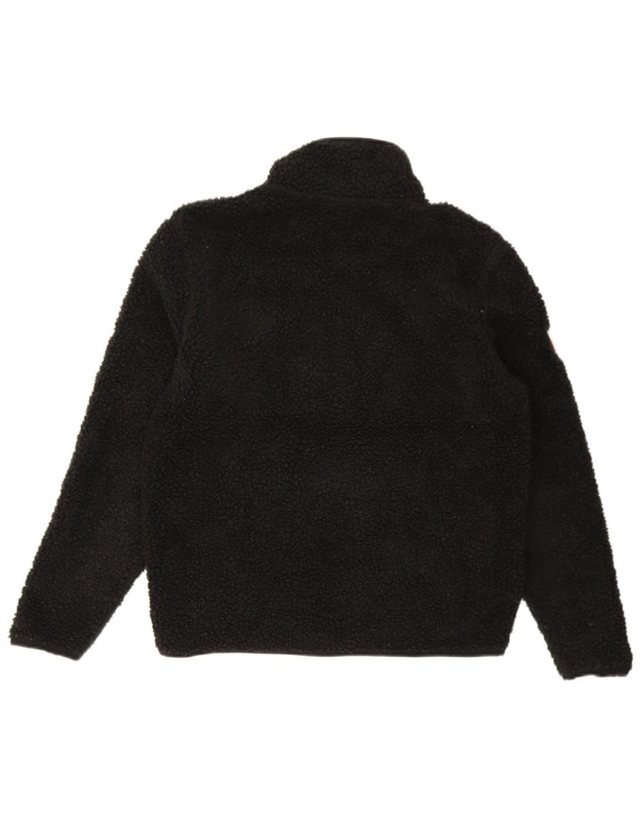 Jachetă din lână Superdry pentru bărbați UK 36 Poliester negru mic