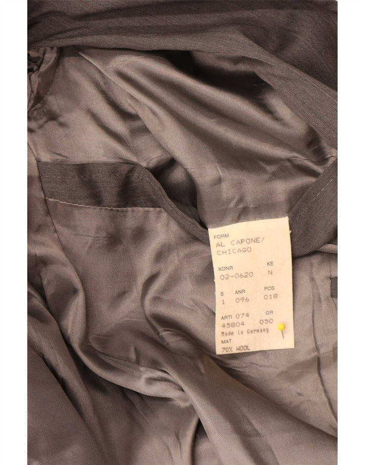 Jachetă Blazer pentru bărbați Hugo Boss IT 50 Lână mare cu dungi gri