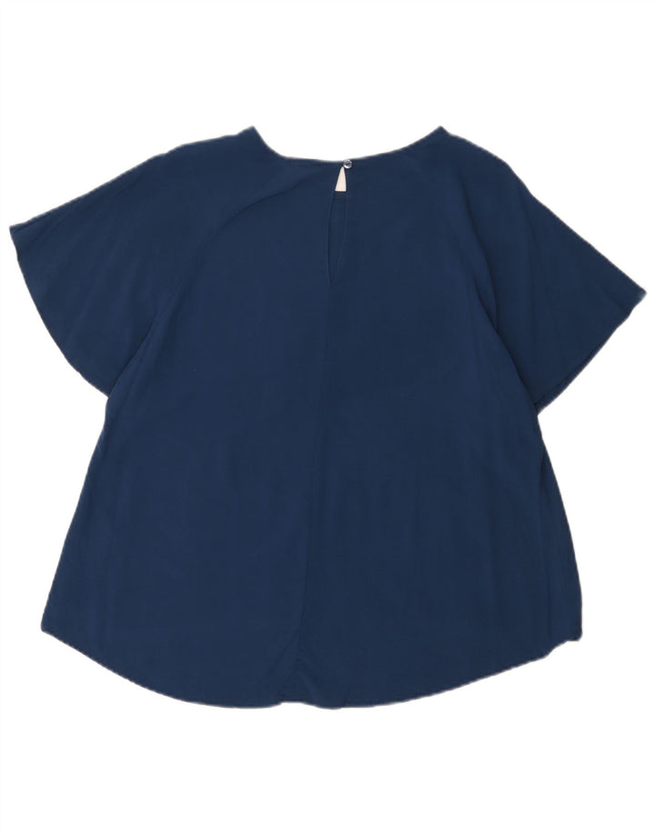 Sun68 Bluză Femei Top UK 14 Medium Bleumarin Viscoză