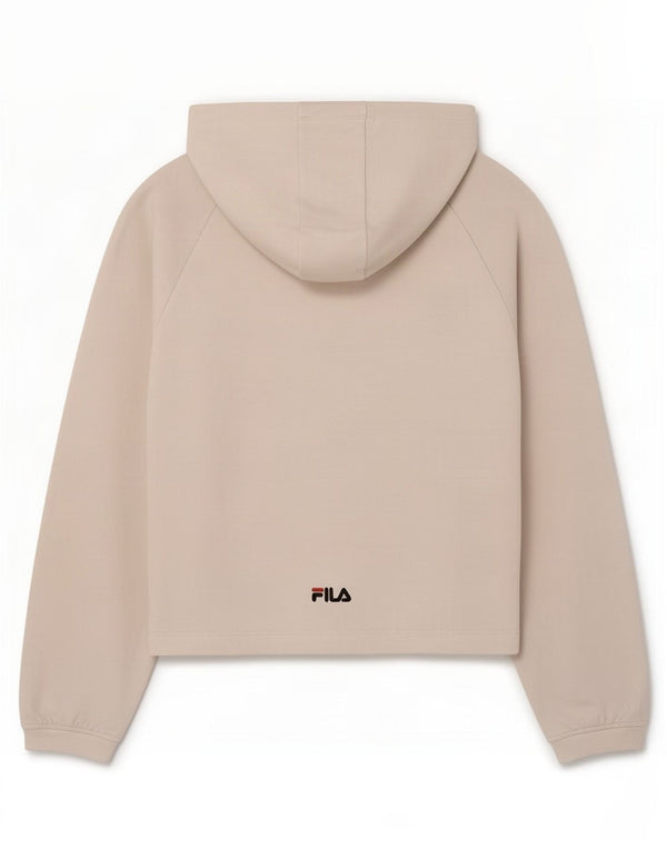 Pulover Fila Fete Graphic Hoodie 13-14 Ani Bumbac Alb