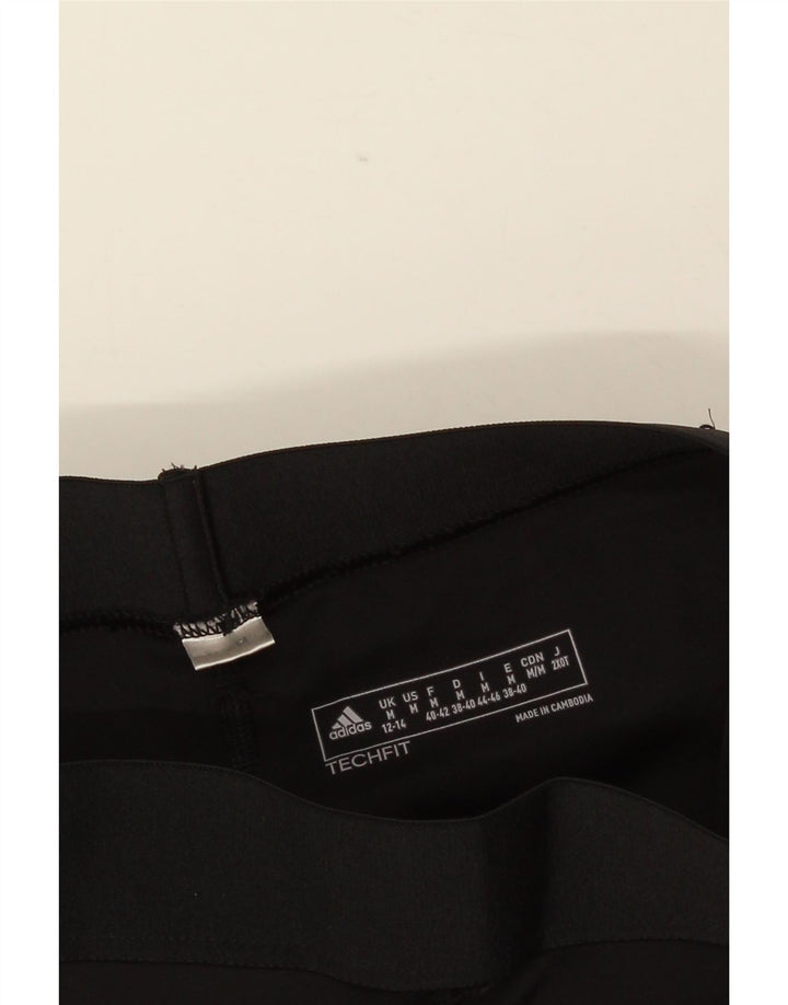 Leggings ADIDAS Graphic Capri pentru femei UK 12/14 Medium Black