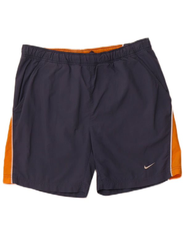 Pantaloni scurti sport NIKE pentru bărbați, mici, bleumarin, color block