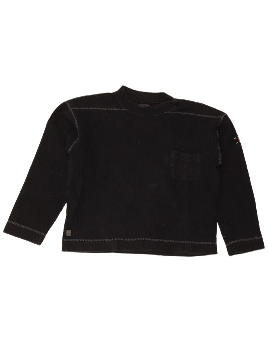 Guess Top pentru femei cu mânecă lungă UK 14 Medium Black Bumbac