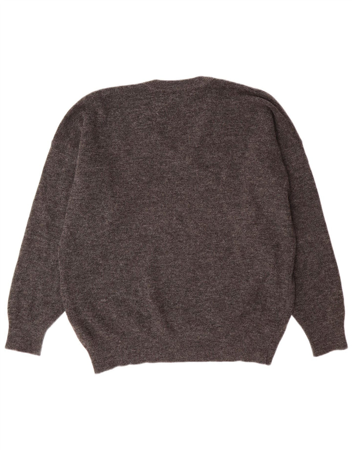 Pulover pentru bărbați Lacoste cu decolteu în V Mărimea 7 2XL Lână gri