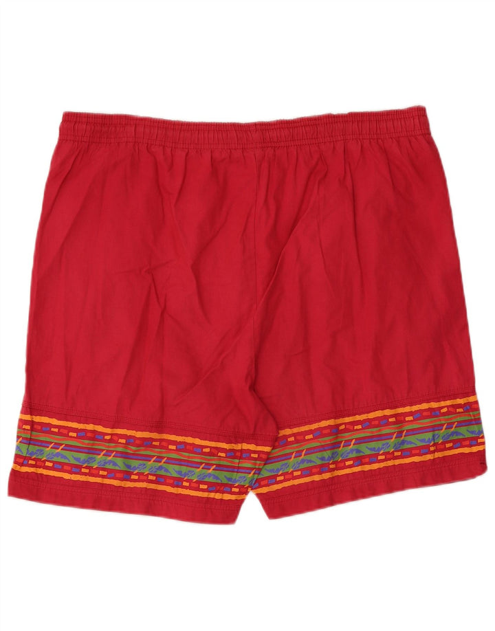 Pantaloni scurți sport Puma pentru bărbați, mari, roșu, geometric din bumbac