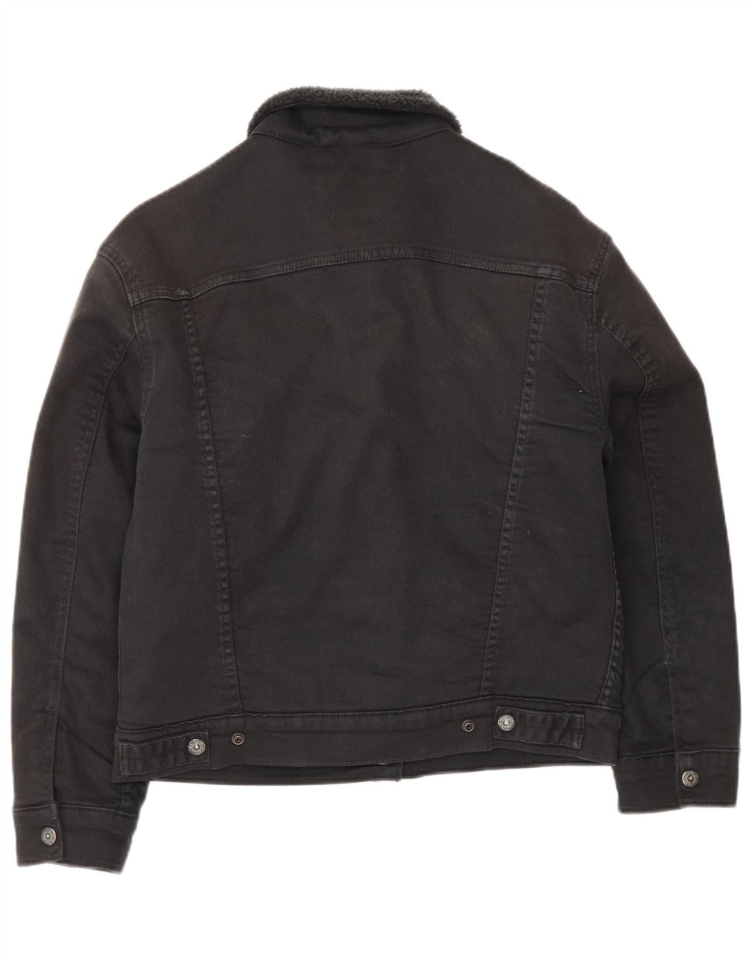 Jachetă de blugi Sherpa pentru femei Levi's UK 10, bumbac negru mic