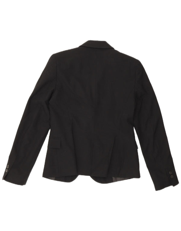 Jachetă pentru femei Zara cu 1 nasture EU 36 XS Poliester negru