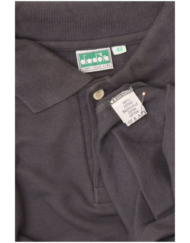 DIADORA Tricou polo cu maneca lunga pentru barbati IT 48 bumbac gri mediu