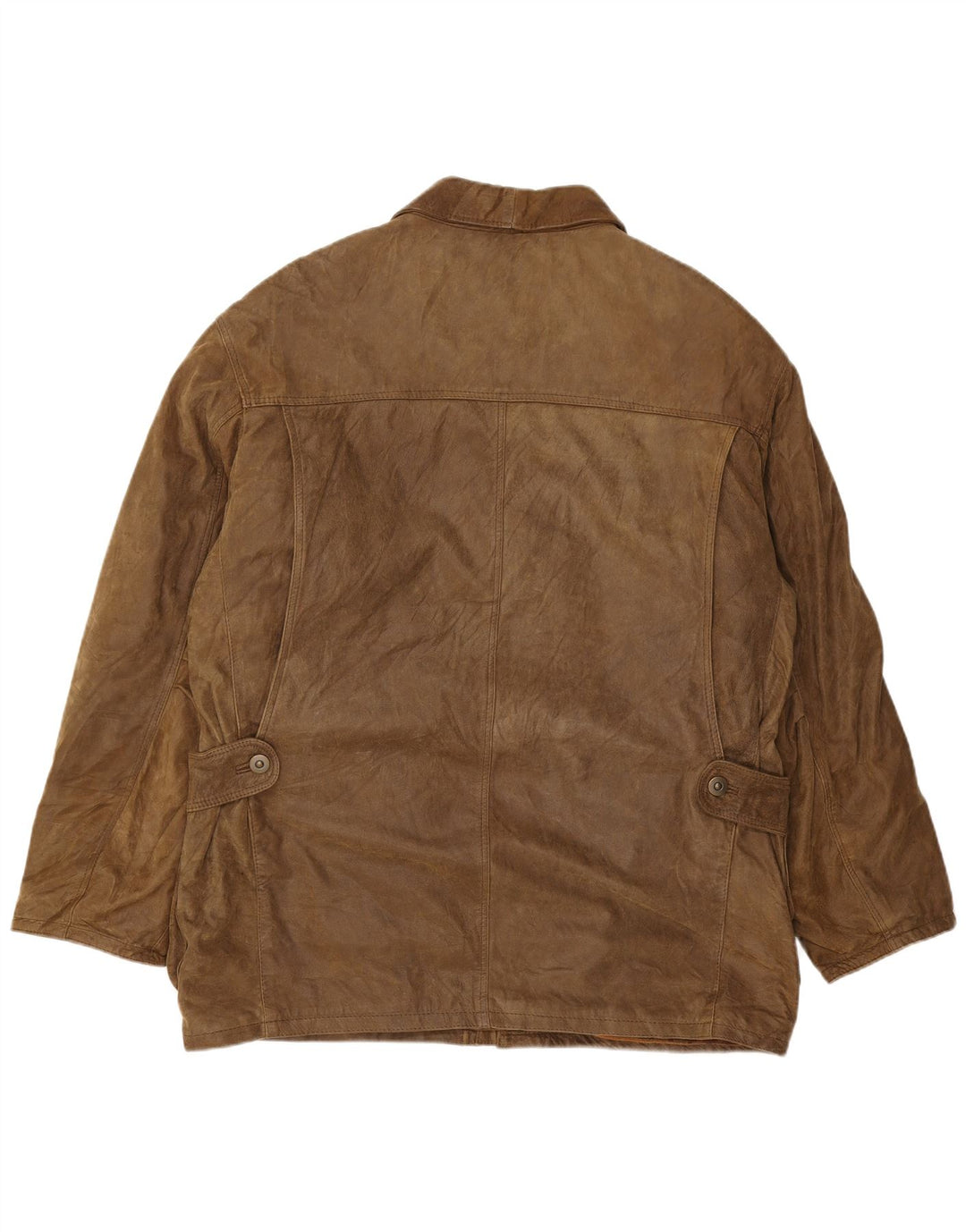 Jachetă din piele pentru bărbați Essebi IT 54 2XL din piele maro