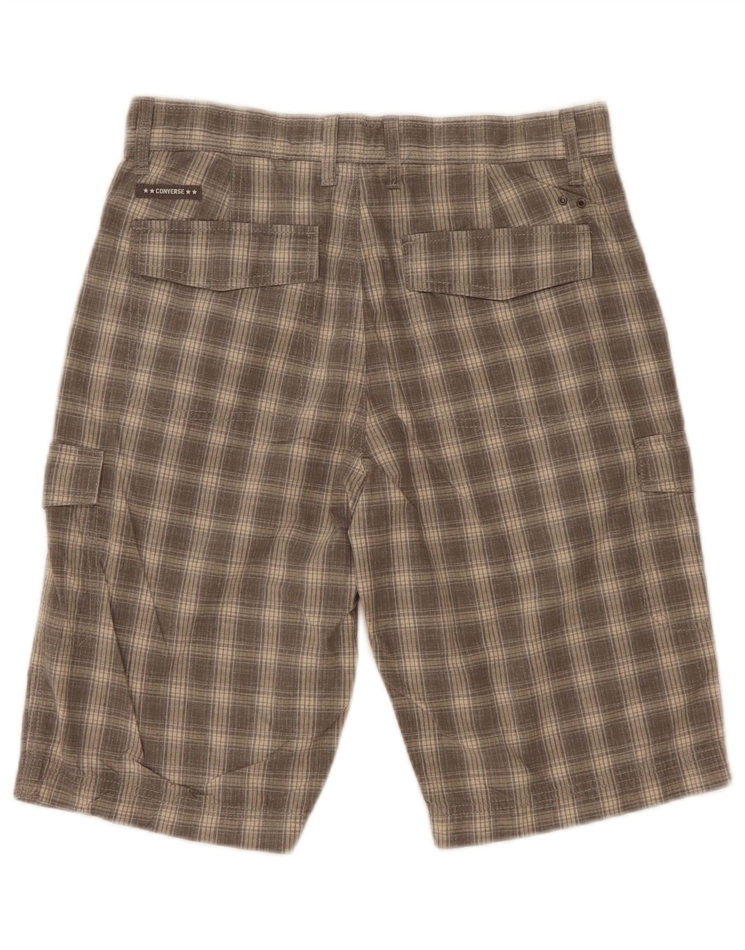 Pantaloni scurți cargo Converse pentru bărbați W30 Medium Gri Check