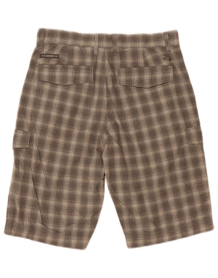 Pantaloni scurți cargo Converse pentru bărbați W30 Medium Gri Check