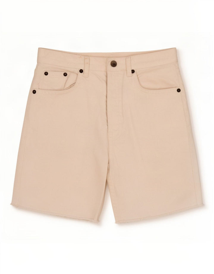 Pantaloni scurți din denim Topshop pentru femei W28 Poliester alb mediu
