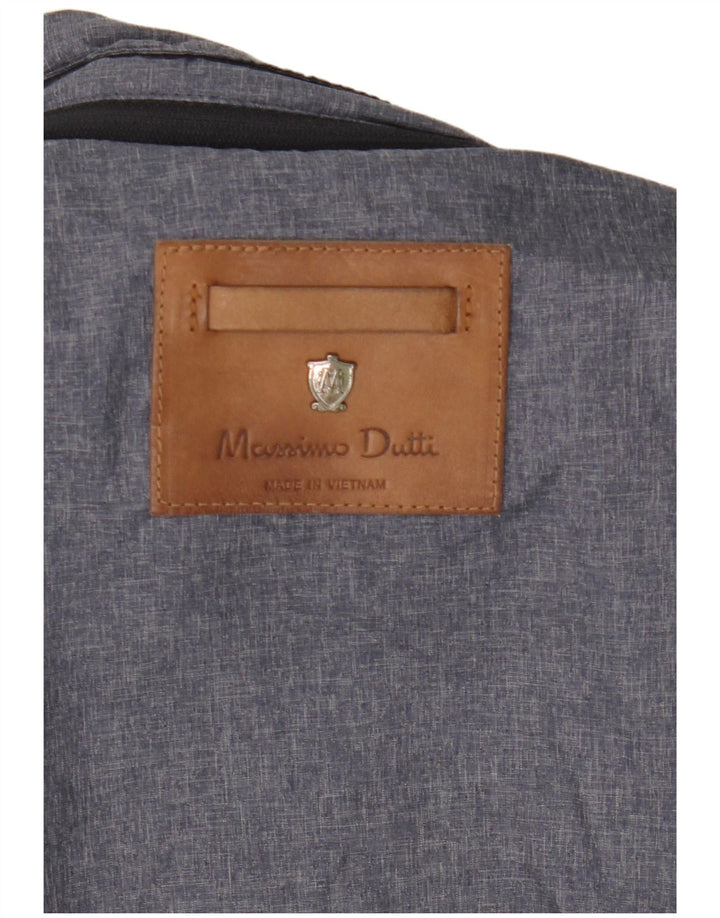 Jachetă Massimo Dutti pentru bărbați, Marea Britanie 38, nailon mediu albastru bleumarin