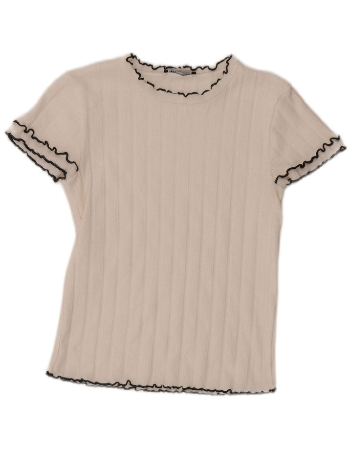 Tricou pentru femei Zara UK 12 Medium White