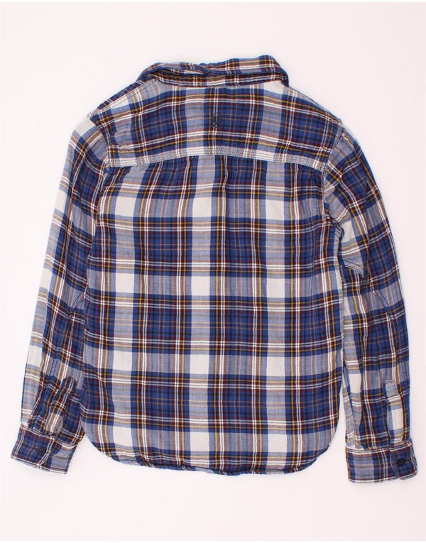 Cămașă Fat Face Băieți Flanel 8-9 Ani Bleumarin Bumbac Check
