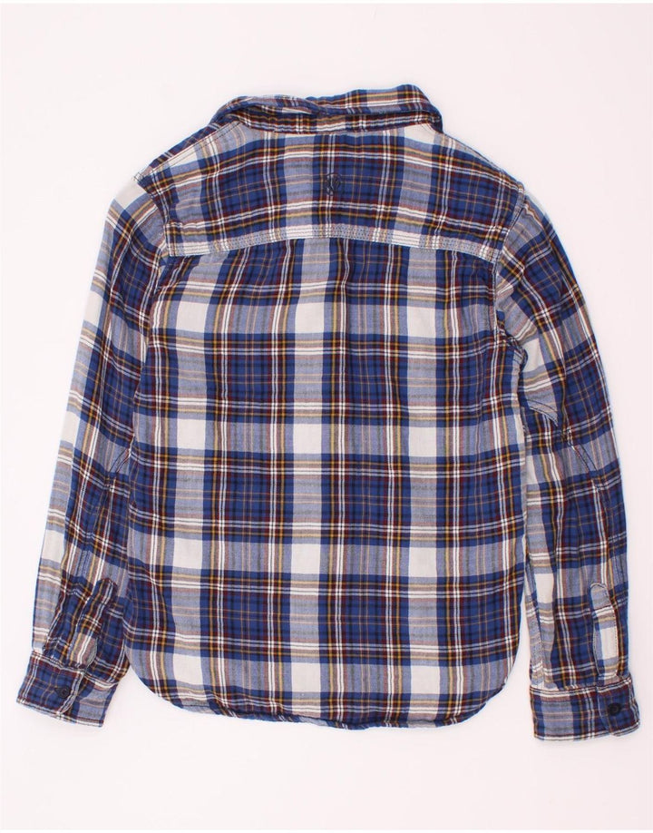 Cămașă Fat Face Băieți Flanel 8-9 Ani Bleumarin Bumbac Check