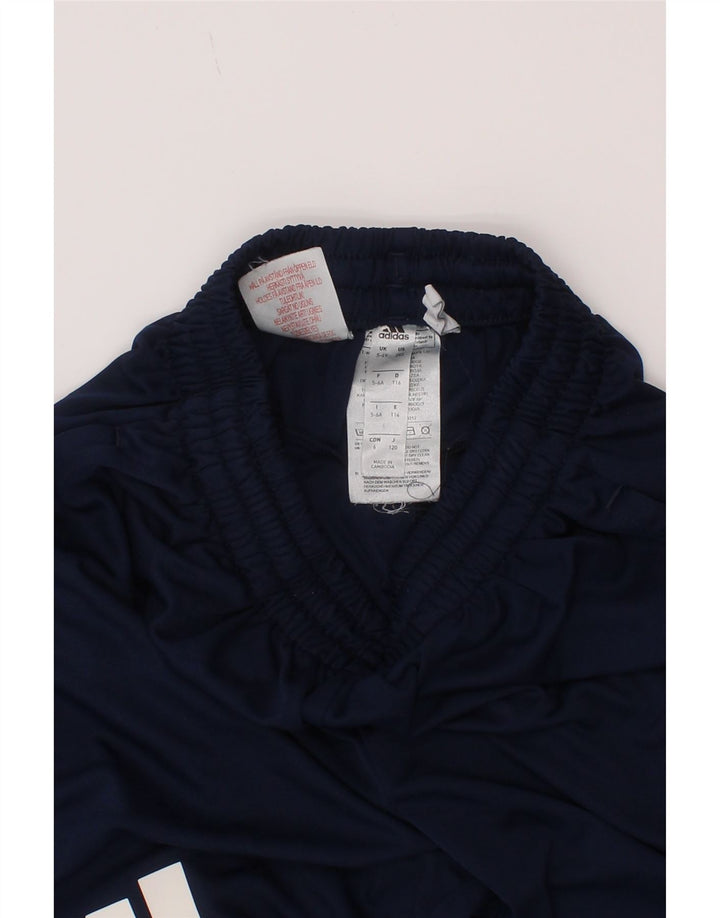 Pantaloni scurți sport Adidas Climalite Graphic pentru băieți 5-6 ani poliester bleumarin