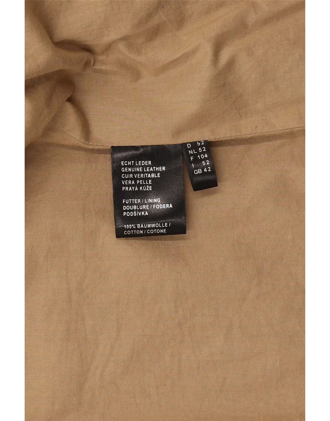 David Moore Jachetă de piele pentru bărbați UK 42 XL Brown Classic