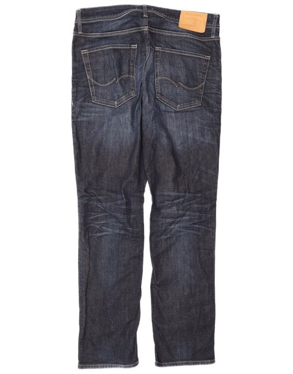 Blugi drepți Jack & Jones pentru bărbați Clark cu ajustare normală W33 L32 bleumarin