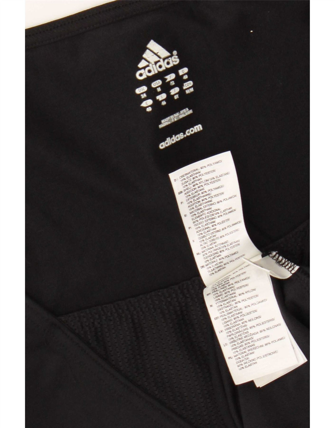 Vest Top Climalite pentru femei Adidas UK 14 Medium Black Colorblock Poliester