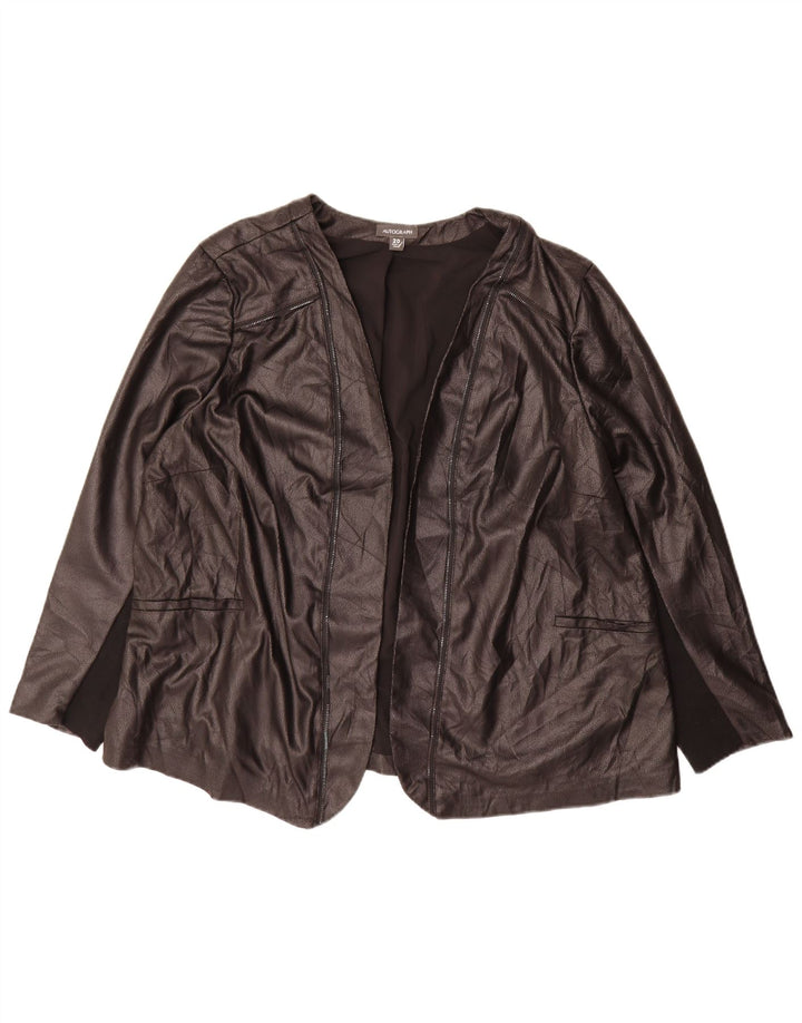 Jachetă pentru femei Marks & Spencer Autograph Open Blazer UK 20 2XL Negru