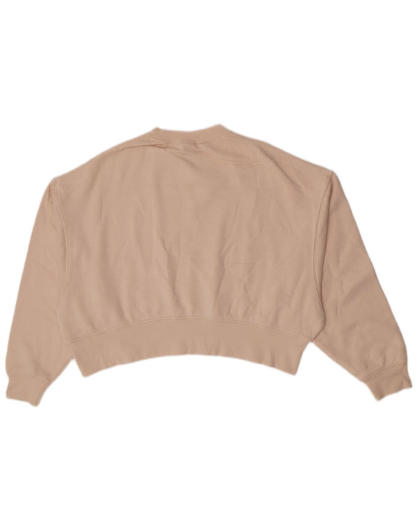 Pulover supradimensionat pentru femei Nike UK 6 XS bumbac bej
