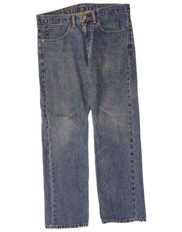 Blugi drepti pentru bărbați Levi's 505 W34 L30 Bumbac albastru