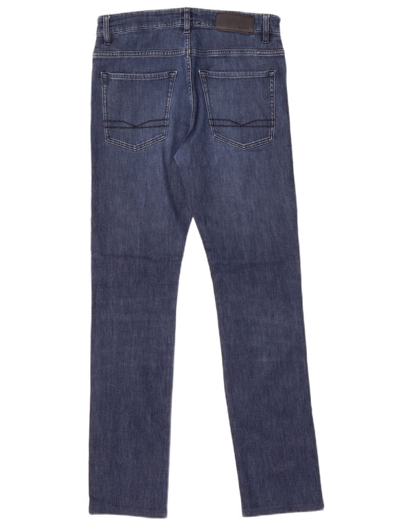 Blugi slim pentru bărbați Hugo Boss W30 L29 Bumbac bleumarin
