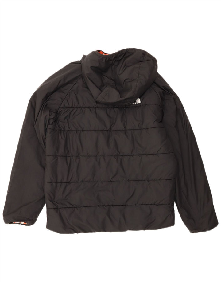 Jachetă căptușită reversibilă cu glugă The North Face pentru băieți 14-15 ani XL negru