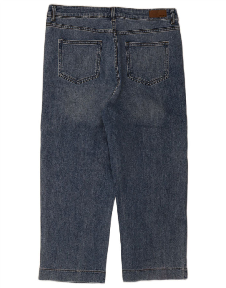 Fat Face Blugi tăiați pentru femei UK 12 Medium W32 L23 Blue Bumbac