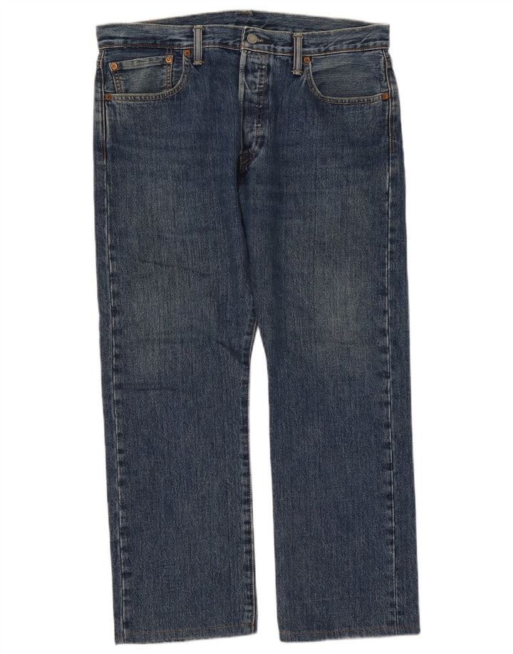 Blugi drepti pentru bărbați Levi's 501 W34 L26 Bumbac albastru