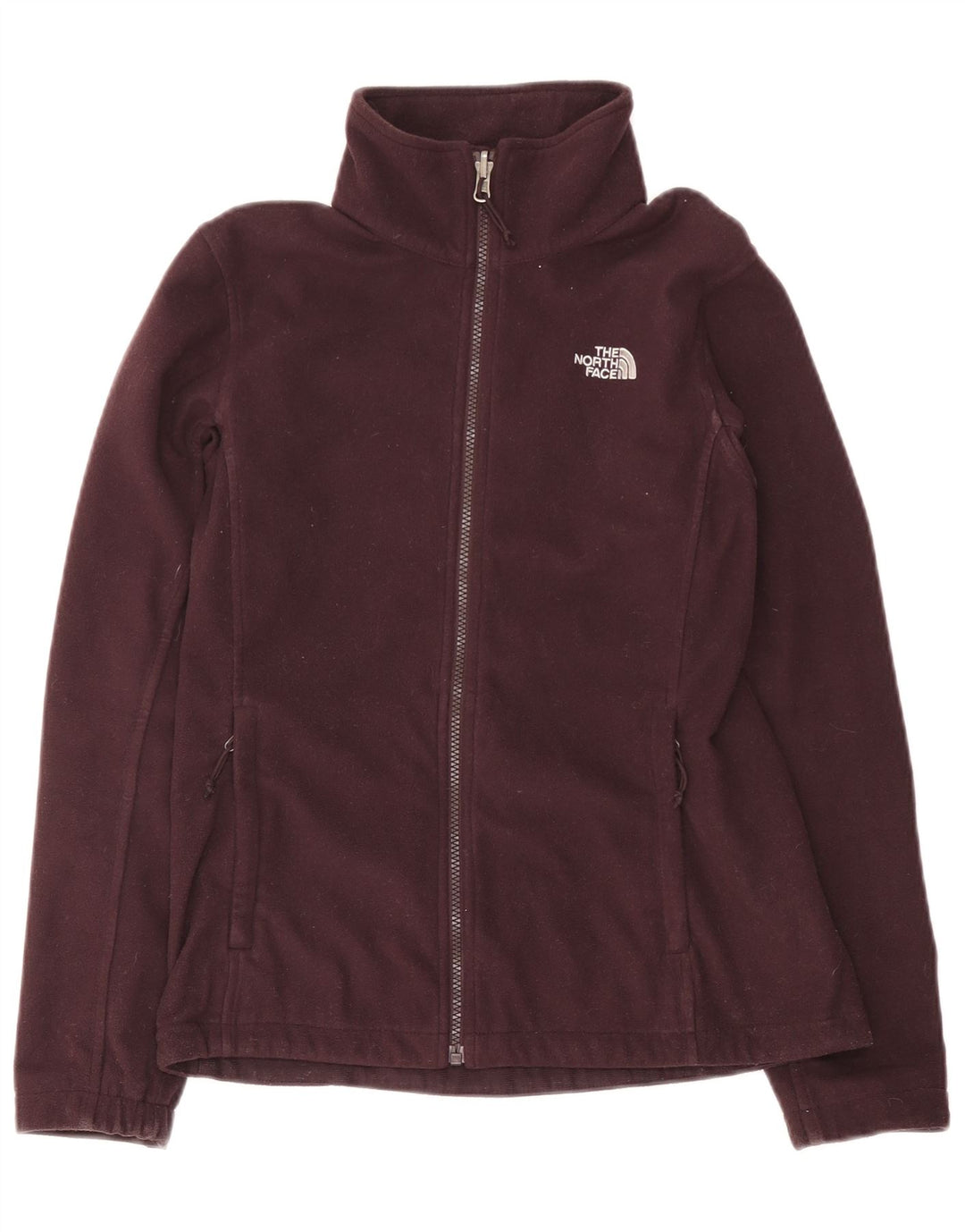 THE NORTH FACE Jachetă pentru femei Liner Fleece UK 10 Small Burgundy Poliester