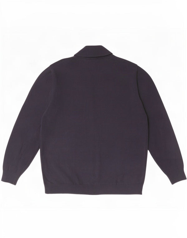U.S. Polo Assn. Pulover cardigan pentru bărbați XL bumbac bleumarin