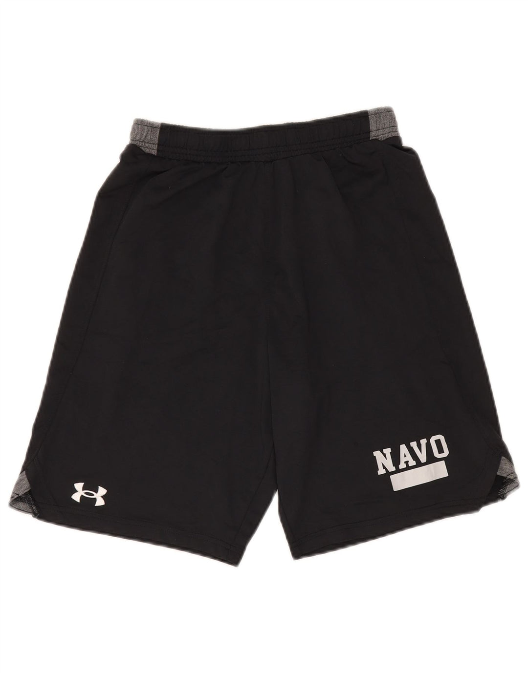 Pantaloni scurți sport grafic Under Armour pentru bărbați, mici, negru, poliester color bloc