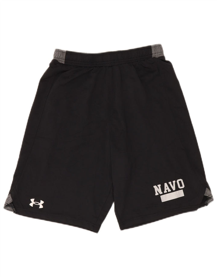 Pantaloni scurți sport grafic Under Armour pentru bărbați, mici, negru, poliester color bloc