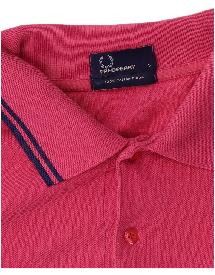 FRED PERRY Tricou polo pentru bărbați, bumbac roz mic